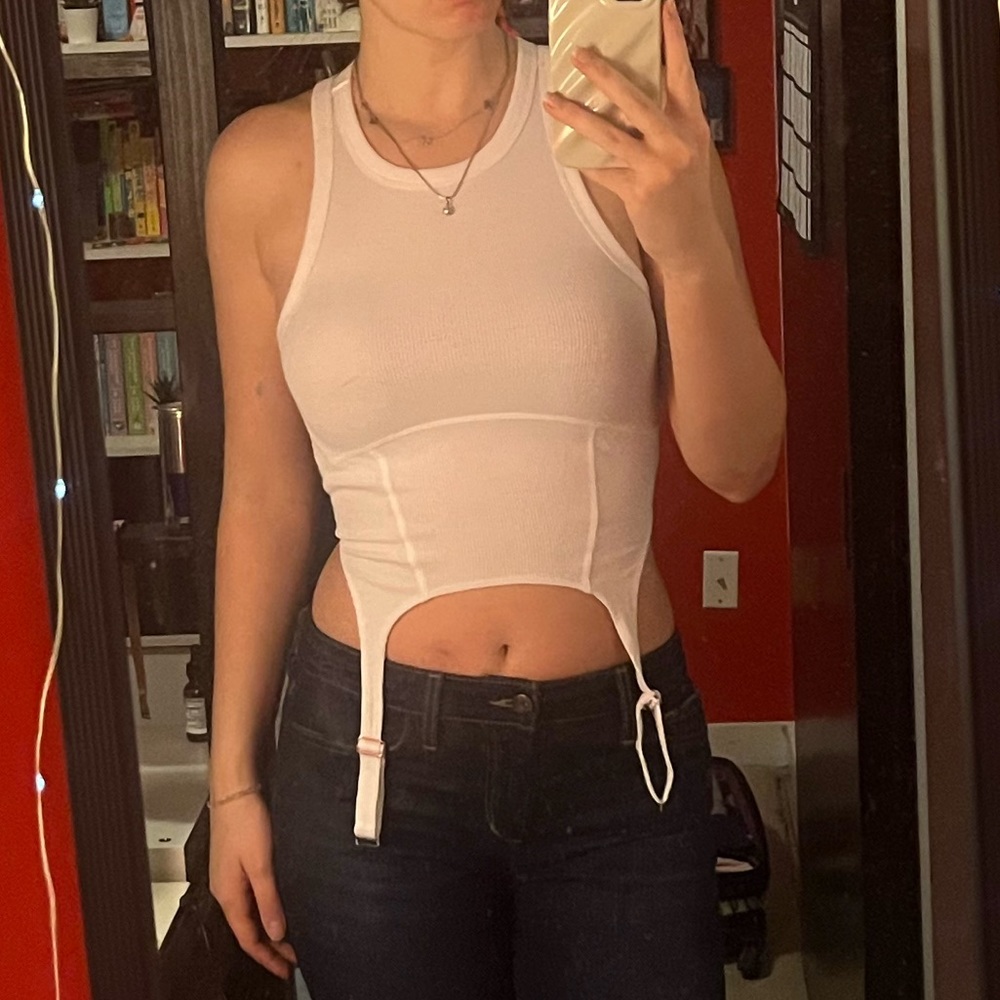 White tank top